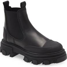 Ganni Calf Leather Low - Black/Black