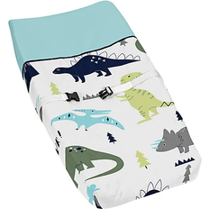 Mod Dinosaur Blue And Green Collection Changing Pad Cover