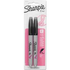 Sharpie Pink Ribbon Fine Tip Permanent Marker, Black, 2/Pack