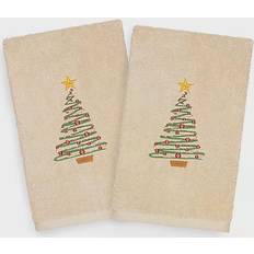 Linum Home Textiles Christmas Tree Guest Towel Beige (76.2x40.64cm)