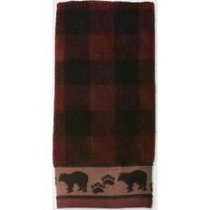 Red Guest Towels Saturday Knight Ltd Sundance Cotton Plaid Jacquard Guest Towel Red (63.5x40.64cm)