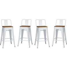 Simpli Home Rayne Bar Stool 33.3" 4pcs