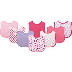 Purple Drool Bibs Luvable Friends Feeder Bibs 8-Pack Pink & Purple