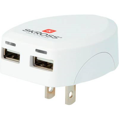 Adapter oplader Skross 1.302730-E USB-oplader Stikdåse Udgangsstrøm max. 2.4 A 2 x USB