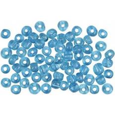 Seed beads Seed Beads 4 mm Klar Turkos 500 gram