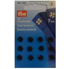 Trykknapper Prym Trykknapper 7mm 12stk Sort