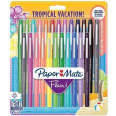 Negro Artesanías Papermate Flair Tropical Vacation 24-Blister M Assorted colours