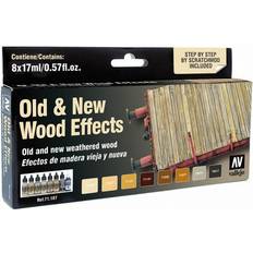 Vallejo Model Air Old & New Wood Effects Paint Set VAL71187