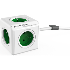 PowerCube Bandes électriques et rallonges PowerCube Extended Vert FR, 5X prise et distributeur, 230V, blanc vert