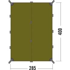 Camping & Friluftsliv Tatonka Tarp 4, oliven 2022 Solsejl & presenninger