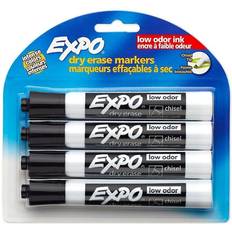 Black Markers Expo Black Chisel Dry Erase Markers 4 ct False