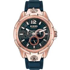 Klockor Versus by Versace Runyon Herrklocka 44 mm Roséguld Blått Armband