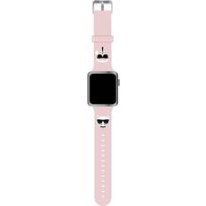 Apple watch herre Karl Lagerfeld Apple Watch 42/44/45mm Armbånd & Choupette Lyserød