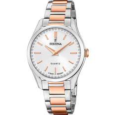Festina Ladies Rose-Plated W/ Bracelet Silver