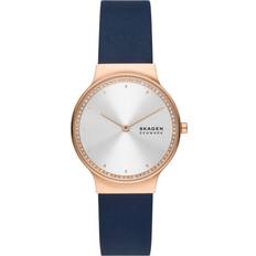 Skagen Freja Two-Hand Ocean Blue Leather (SKW3026)