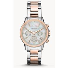 Kay Armani Exchange Kronograf Rostfritt Stål Damklocka 36 mm 2t Silver/Ros