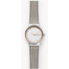 Skagen Damklocka SKW2699 Freja Vit Roséguldstonat Stål Ø26 mm