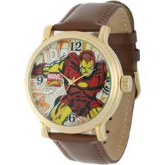 Marvel Vuxen Vintage Analog Kvartsur Brun