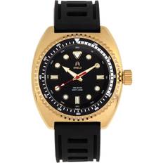 Shield Dreyer Diver Watch: Gold-Black