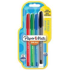 Papermate inkjoy Paper Mate Papermate InkJoy 100 Capped 4-Blister M Assorted colours