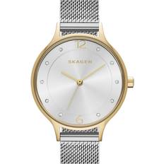 Skagen Women Wrist Watches Skagen Anita Two-Tone Mesh Bracelet 30mm