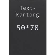 Kartong 50 x 70 cm Kartong 50x70cm svart 10st/fp