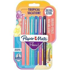 Papermate Flair Tropical Vacation 6-Blister M Assorted colours