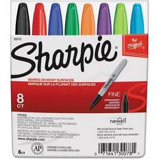 Blue Arts & Crafts Sharpie Permanent Marker, Fine Tip, Assorted, 8/Pack (30078)