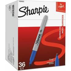 Markers Sharpie Permanent Markers, Fine Tip, Blue, 36/Pack (1920932)