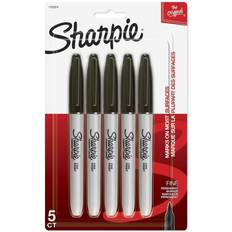 Black Markers Sharpie Fine Black 5Ct