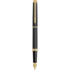 Sininen Maalit Waterman Hémisphère Fountain Pen Matte Black 23k Gold Trim