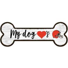 Fan Creations Cleveland Browns Team Dog Bone Sign Board