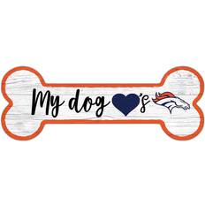 Fan Creations Denver Broncos Team Dog Bone Sign Board