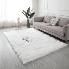 Amazing Rugs Cozy Collection White 60x84"