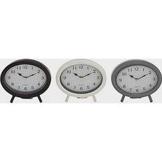 Iron Table Clocks Ridge Road Décor Metal Oval Traditional Clocks Table Clock 8"