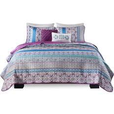 Intelligent Design Joni Bedspread Purple (228.6x172.72cm)