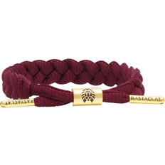 Merlot Braided Bracelet - Red/Gold