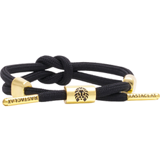 Rastaclat Jet Knotted Bracelet - Black/Gold