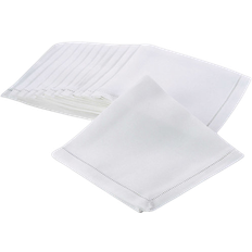 Polyester Cloth Napkins Saro Lifestyle Rochester Cloth Napkin White (50.8x50.8)