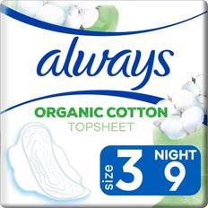 Bind Always Cotton Protection Ultra Night Organic Sanitary Pads 9-pack