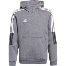 adidas Kid's Tiro 21 Sweat Hoodie - Grey Four Mel-Sld (GP8803)