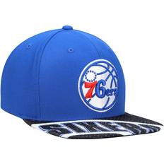 Mitchell & Ness Philadelphia 76ers Slash Century Snapback Hat - Royal/Black