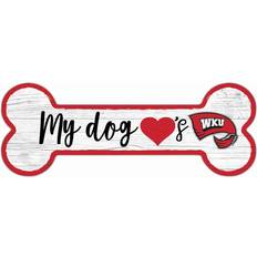 Fan Creations Western Kentucky Hilltoppers Team Dog Bone Sign