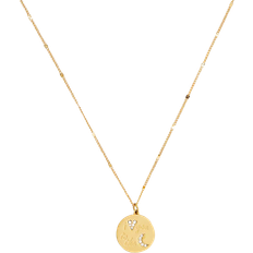 Halsband i love you smycken Kate Spade True Love I Love You To The Moon Pendant Necklace - Gold/Transparent