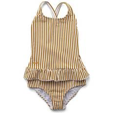 Babyer Badedrakter Liewood Amara Swimsuit - Y/D Stripe Golden Caramel/White (LW14114-0909)