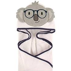 White Baby Towels Hudson Animal Face Hooded Towel Smart Koala