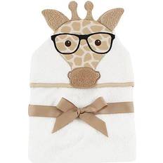 Blue Baby Towels Hudson Animal Face Hooded Towel Nerdy Giraffe