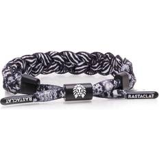 Rastaclat Striped Bite Braided Bracelet - Black/Grey