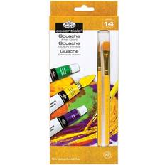 Gouache Paint Set with 12 Tubes & Brushes