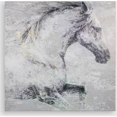 Classic Horse Framed Art 80x80cm